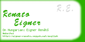 renato eigner business card