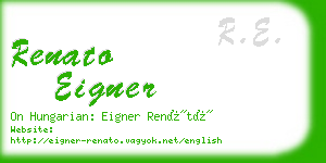 renato eigner business card